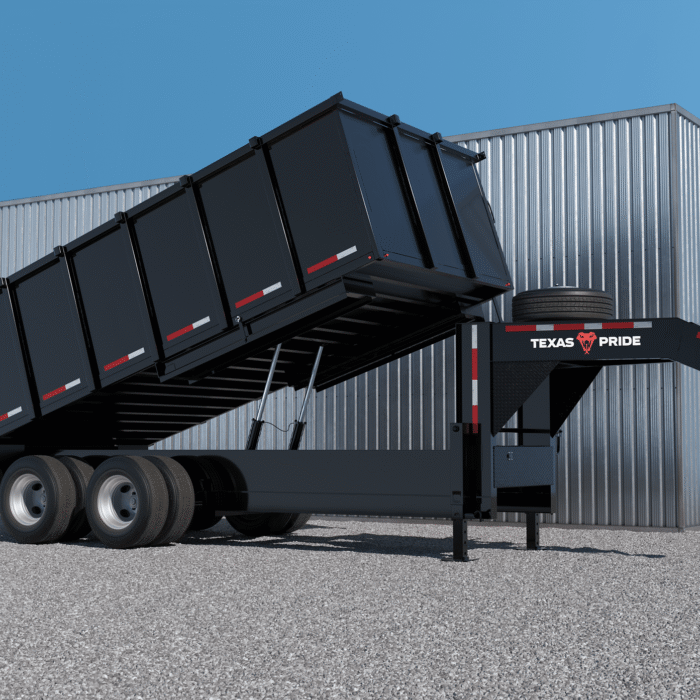 Texas Pride 20,000 lb Gooseneck Dump Trailer Rental