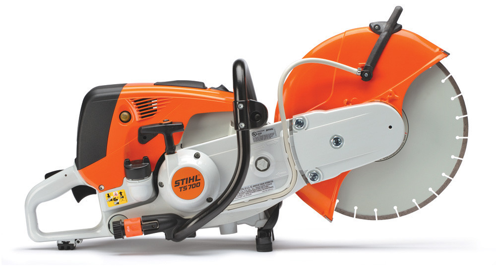 Stihl gas cut-off saw for concrete stress and release cuts