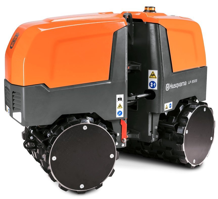 Husqvarna LP 9505 sheepsfoot trench roller for compacting foundation trenches