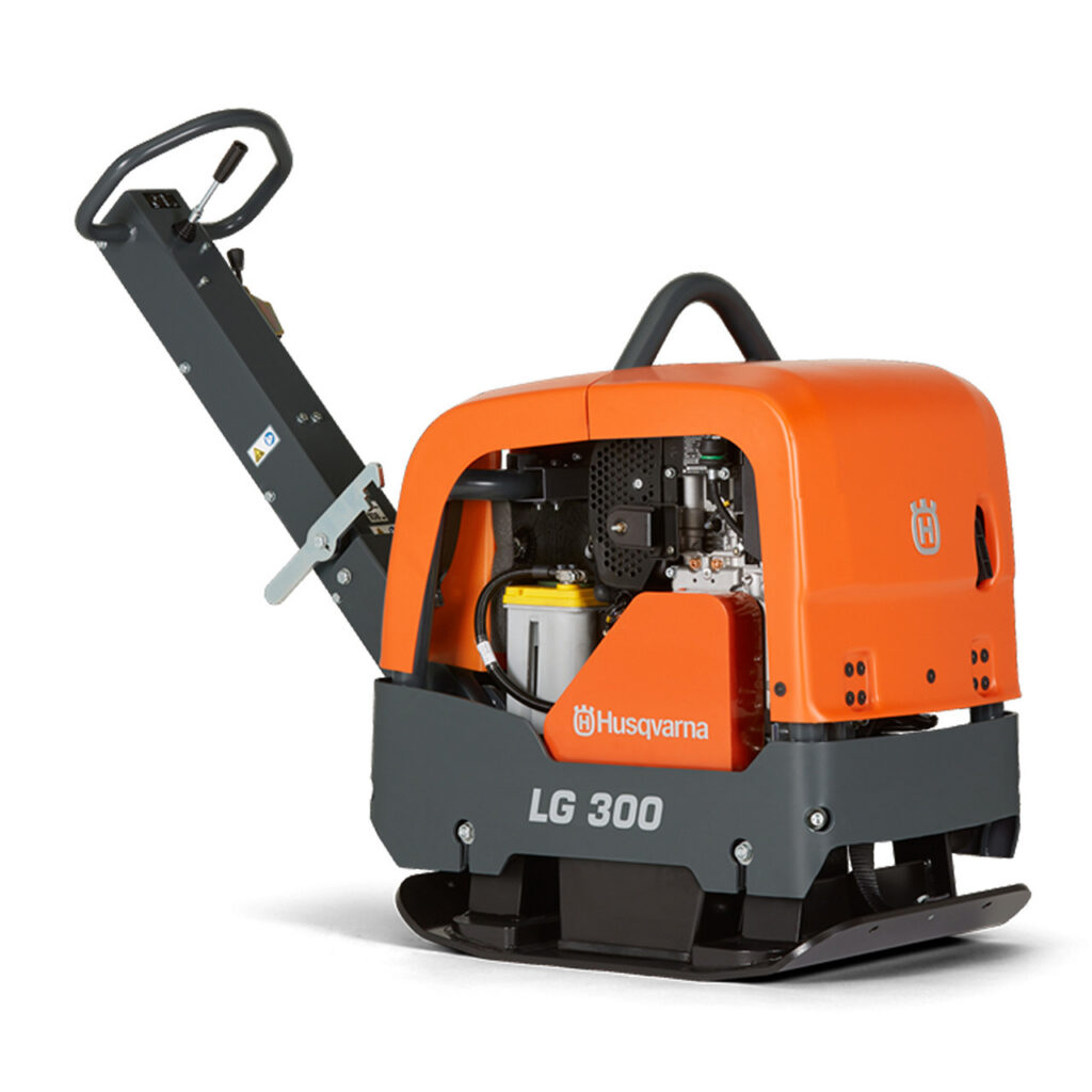 Husqvarna LG 300 large reversible plate compactor for big slab pours
